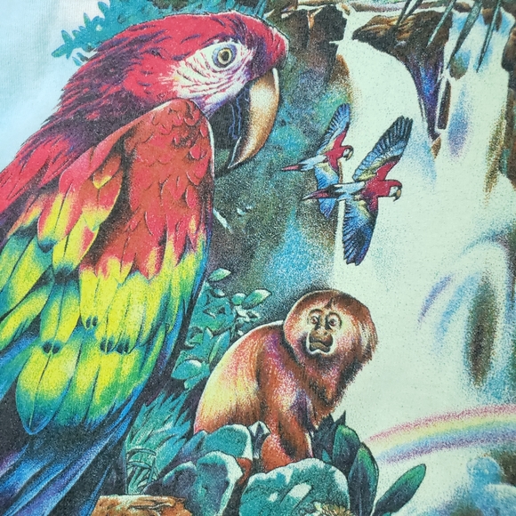 Vintage 90s Nature Habitat Moody Gardens Rainforest Animal Galveston Wrap-around - Picture 5 of 16